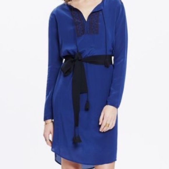 Medewell Silk Embroidered Prologue Dress Size - Picture 1 of 8